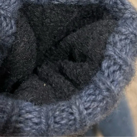 NWT Cozy Striped Knit Cashmere Angora Mittens - Picture 5 of 5